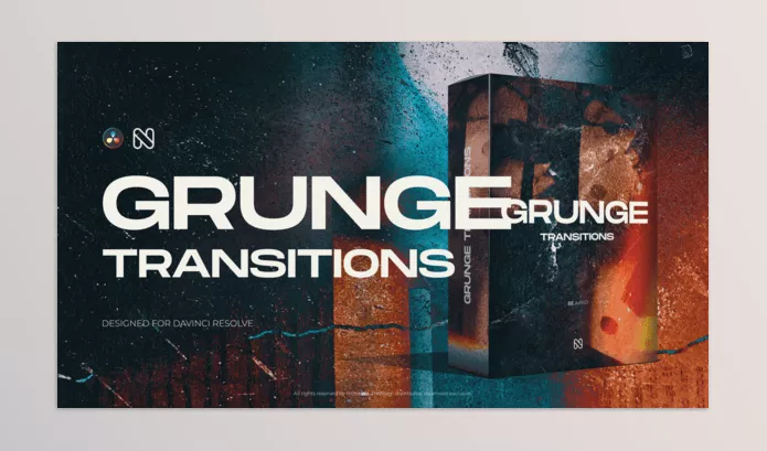 Videohive – Grunge Transitions for DaVinci Resolve Download 56698094