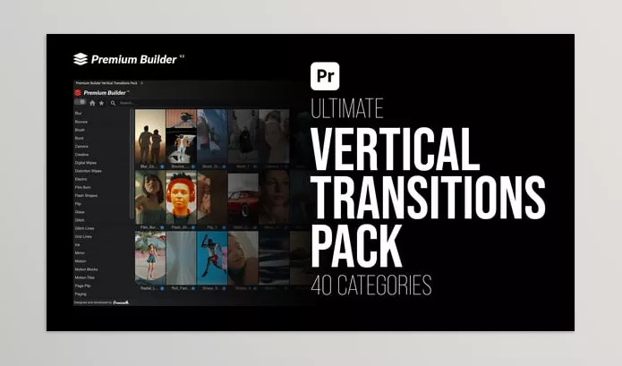 Videohive – Vertical Transitions Pack for Premiere Pro Download 56905631
