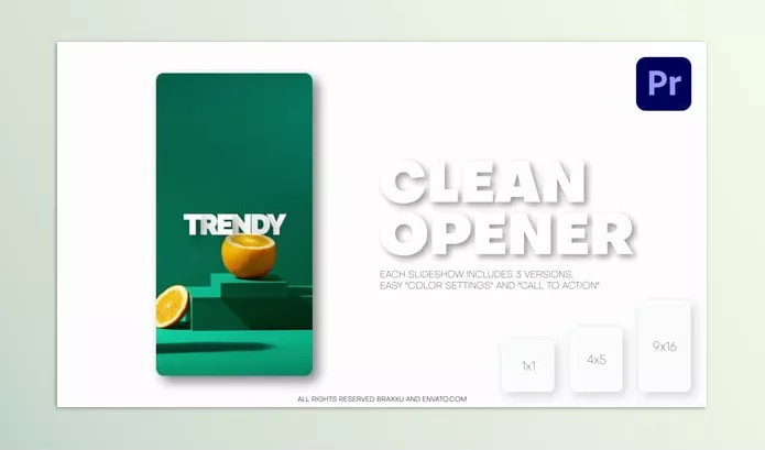 Videohive – Vertical Clean Slideshow Download 57140644 (Reels, Post, Shorts)