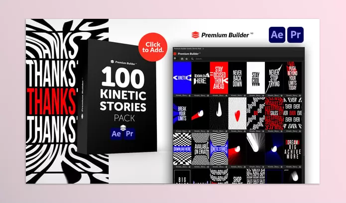 Videohive – Kinetic Stories Pack Download 51008225
