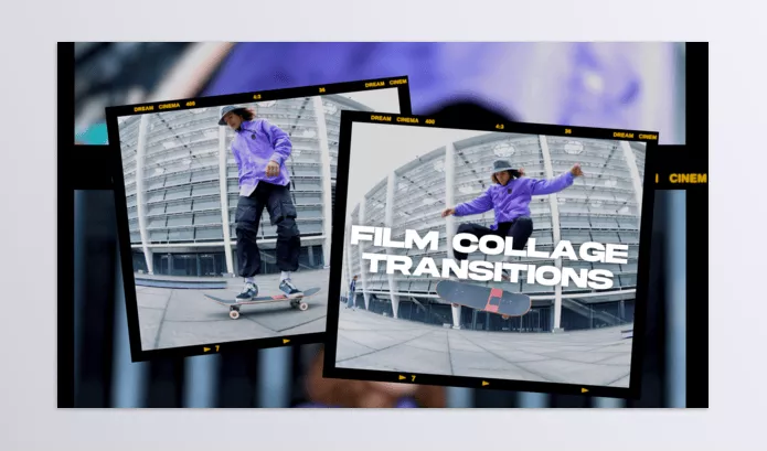 Videohive – Film Collage Transitions Download 57356419