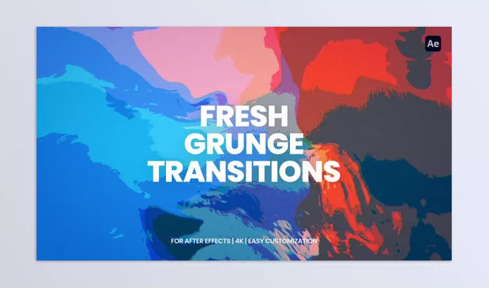 Videohive – Grunge Transitions For After Effects Download 57393581