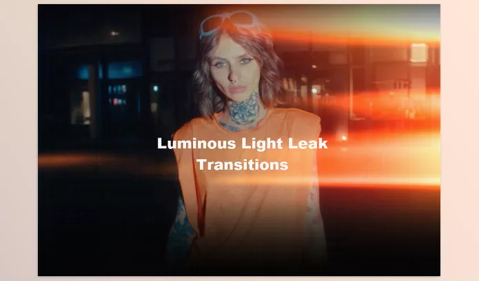 Pixflow – Luminous Light Leak Transitions Download
