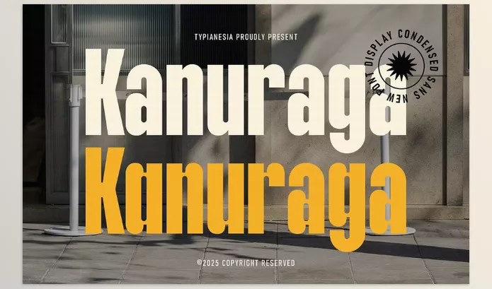 Creative Market – Kanuraga Condensed Sans Font Download 291259965