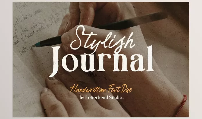 Creative Market – Stylish Journal A Handwritten Font Download 291302094