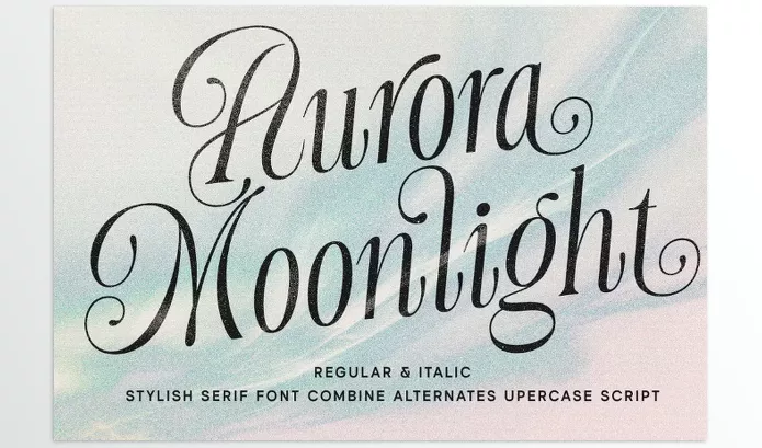 Creative Market – Aurora Moonlight Dreamy Serif Font Download 291259889