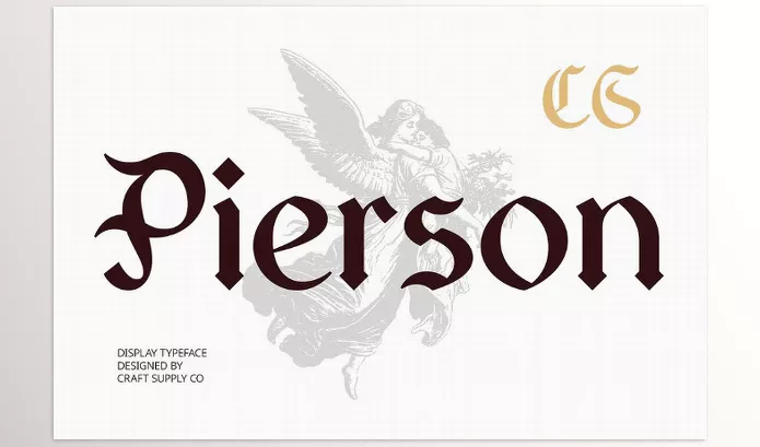Creative Market – CS Pierson Gothic Font Download 291255761