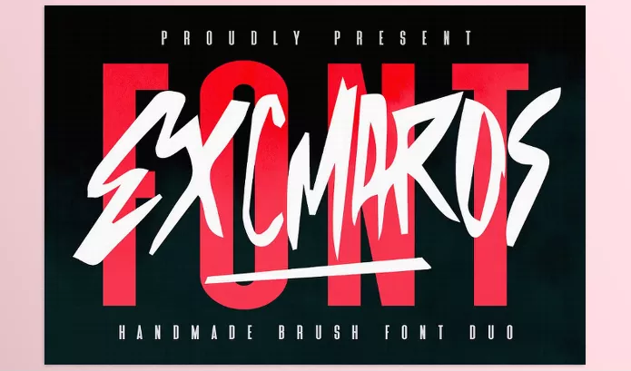 Creative Market – Excmaros Handmade Brush Font Duo Download 291328502