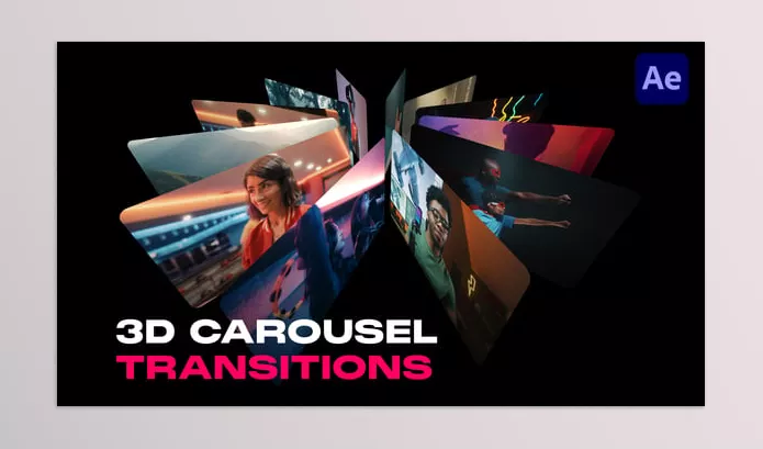 Videohive – 3D Carousel Transitions Download 57614821