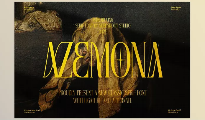 Creative Market – Azemona Classy Serif Font Download 291309938