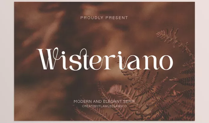 Creative Market – Wisteriano Modern Serif Font Download 291314561