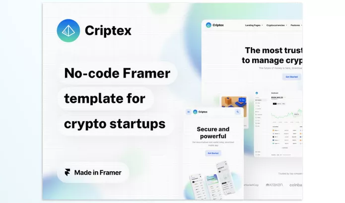 Ui8 – Criptex Framer Template for Crypto and Web3 Startups Download