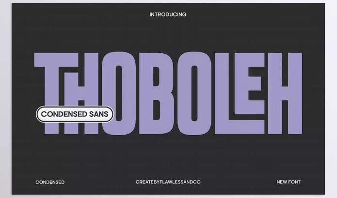 Creative Market – Thoboleh Condensed Sans Serif Download 291373209