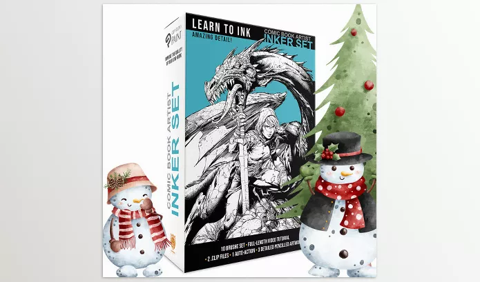 Gumroad – Comic Book Artist INKER SET for Clip Studio Paint Brushes and more Download