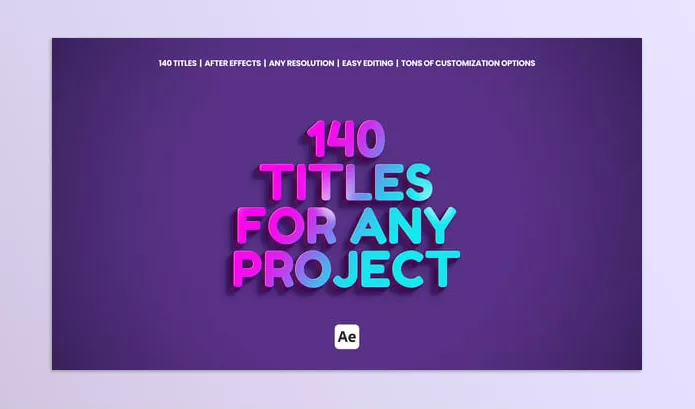 Videohive – Titles For After Effects Download 57941762