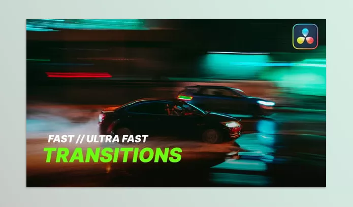 Videohive – Ultra Fast Transitions for Davinci Resolve Download 56335594