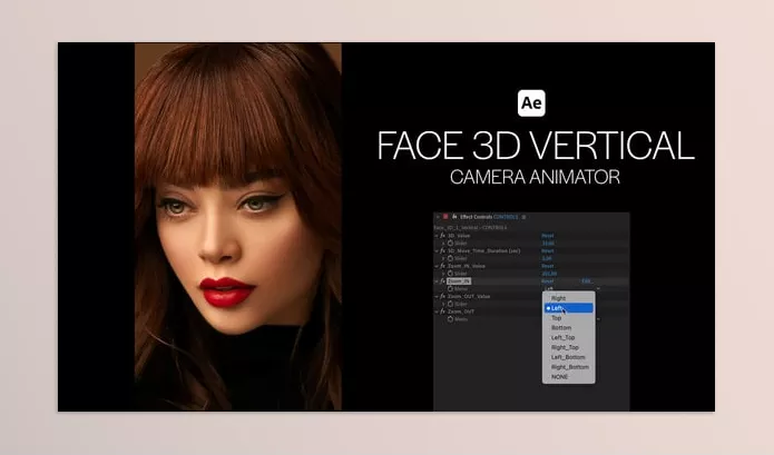 Videohive – Face 3D Vertical Camera Animator Download 58088287
