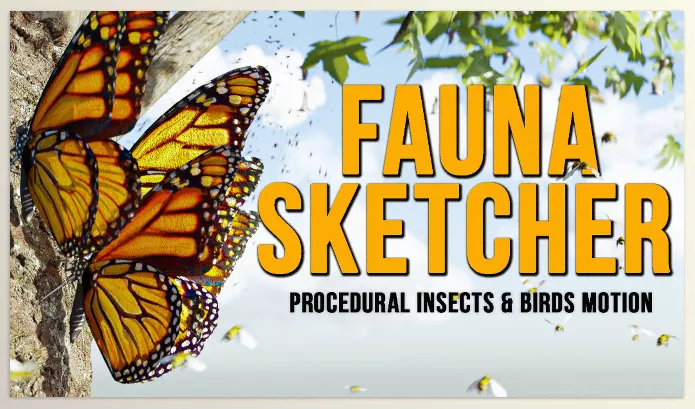 Blender – Fauna Sketcher Procedural Insects & Birds Motion Download v1.1 4.2
