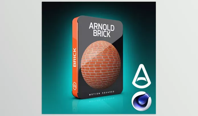 Motion Squared – Arnold Brick Materials for Cinema 4D Download