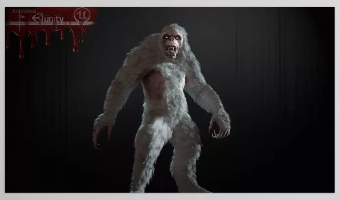 CGTrader – Mythical Yeti Low-poly 3D model Download