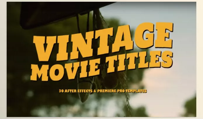 Pixflow – Animated Vintage Movie Titles Download