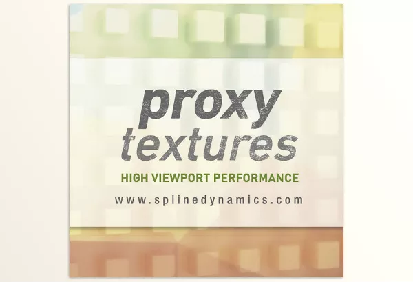 Spline Dynamics – Proxy Textures for 3ds Max Download v1.08