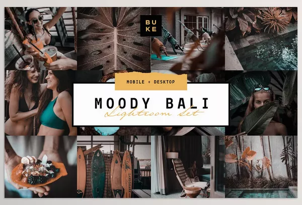 Creative Market – MOODY BALI TRAVEL LIGHTROOM PRESETS Download 3916193