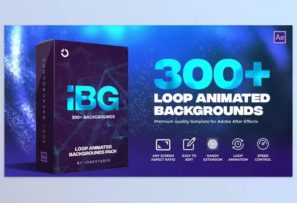 Videohive – iBG | 300+ Loop Backgrounds Download 35090369