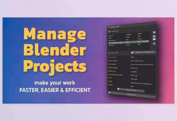 Blender – Manage Blender Projects (MBP) Download v2