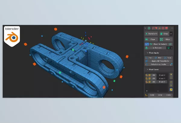 Blender – Pivot Transform Download v4.2 (With Gizmo 3D Cursor)