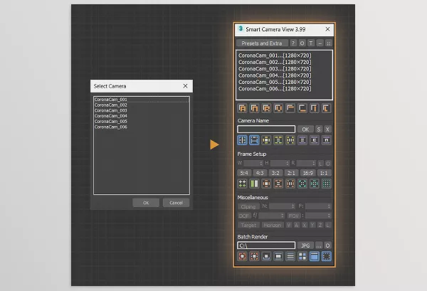 D95 DESIGN – Smart Camera View Download v3.93 (upto 3dsMax 2024)