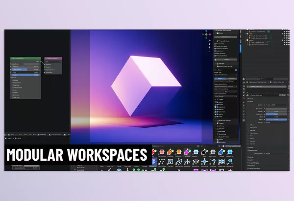 Blender – Modular Workspaces Download v1.9 Library + Blend
