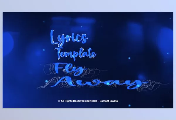 Videohive – Lyrics Template Fly Away Download 51210026