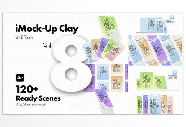 Videohive – iMock Up Vol 8 Clay Toolkit Download 50501139