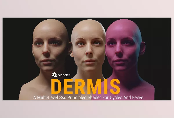 Blender – Dermis Shader Download v1.1 (A Multi-Level Sss Principled Shader For Cycles)