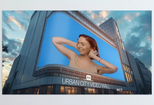 Videohive – Urban City Video Wall Mockups Download 52356854