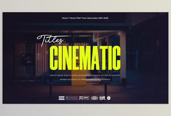 Videohive – Cinematic Film Titles Download 52871599