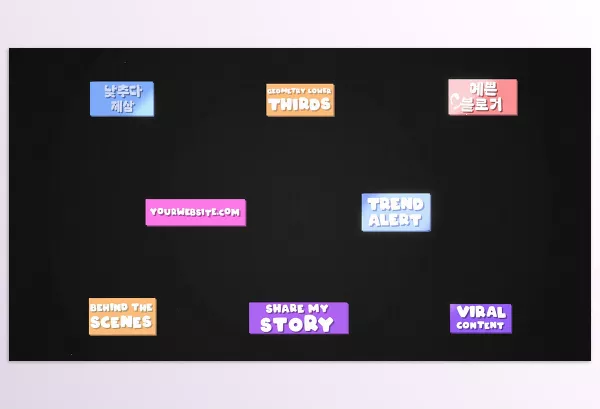 Videohive – Funny Geometry Lower Thirds for Premiere Pro Download 52532097