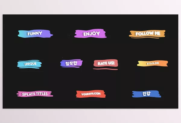 Videohive – Cartoon Liquid Plate Titles for After Effects Download 53520521