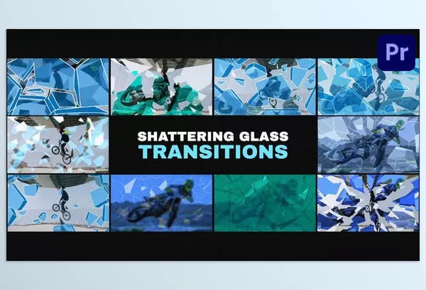 Videohive – Shattering Glass Transitions Download 53414618 (Premiere Pro MOGRT)