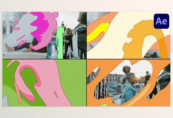 Videohive – Liquid Abstract Morphing Transitions for After Effects Download 53710948