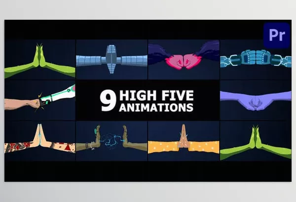Videohive – High Five Animations for Premiere Pro Download 53685539