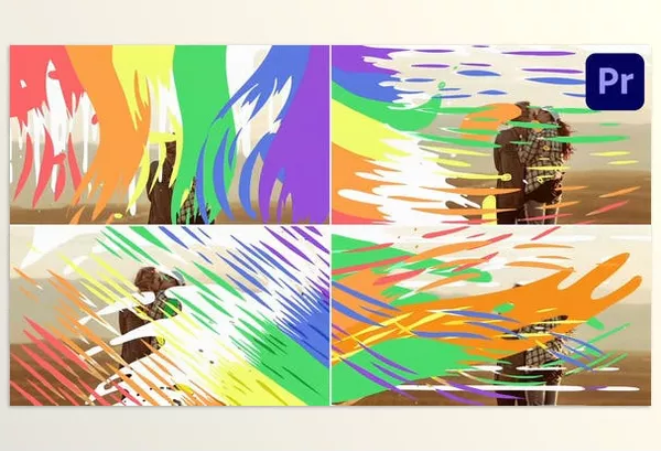 Videohive – Rainbow And LGBTQ Seamless Transitions Download 53643527 (Premiere Pro MOGRT)