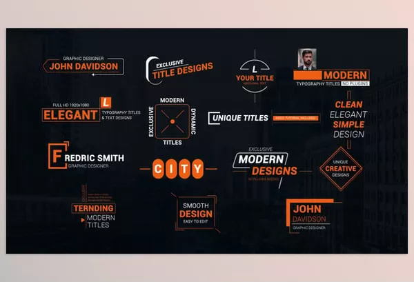 Videohive – Title Animations and Lower Thirds Download 54677811