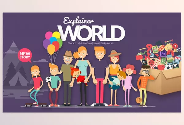 Videohive – Explainer World Characters Download 54738266