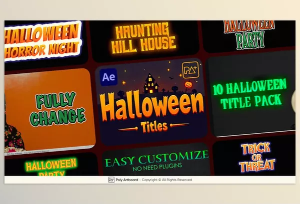 Videohive – Halloween Titles For After Effects Download 54716072