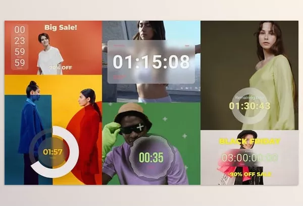 Videohive – Countdown Timers MOGRT Download 54221243