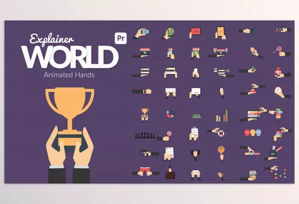 Videohive – Explainer World Animated Hands for Premiere Pro Download 54792465