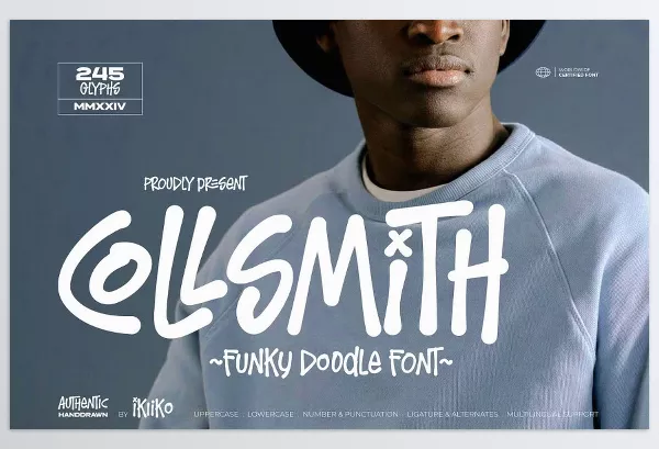 Creative Market – Collsmith Funky Doodle Font Download 92181074