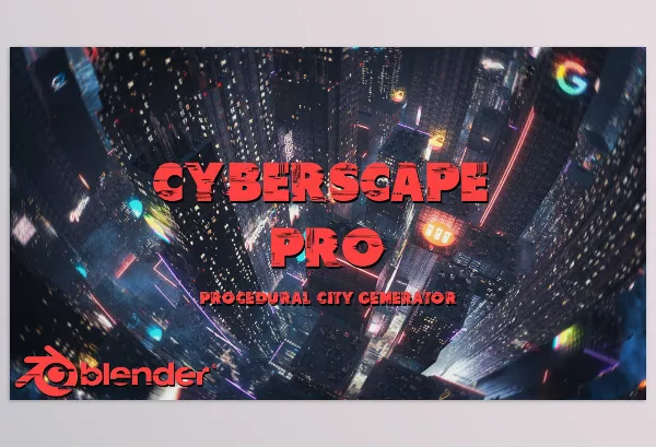 Blender – CyberScape Pro Download v2.3 (Procedural City Generator)